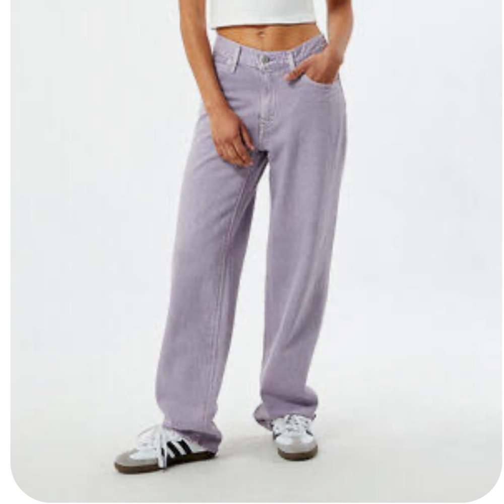 Levi's Lavender ‘94 Baggy Mid-Rise Straight 100% Cotton Jeans - Unique!!